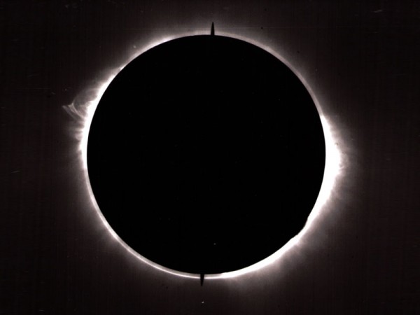 La couronne solaire enregistrée avec le coronographe de l'Observatoire de Saint-Véran